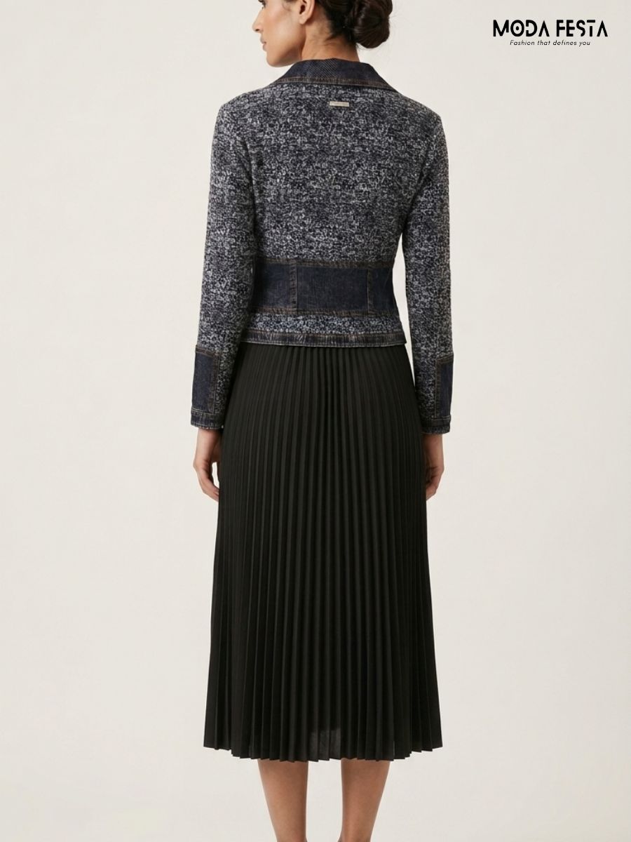 ModaFesta -Eleonora tweed-double-breasted-blazer-dress